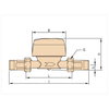 Wodomierz BMETERS GSD8-I (Woda zimna) GZ 3/4'' 130 mm