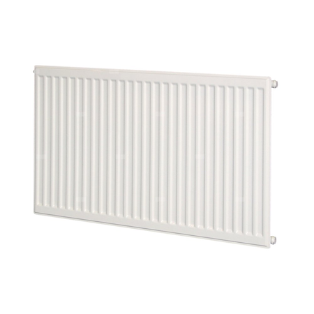 Grzejnik płytowy typ 20 higieniczny PURMO Hygiene H wym. 500 x 500 mm, kolor biały, moc 469 W, front Profilowany