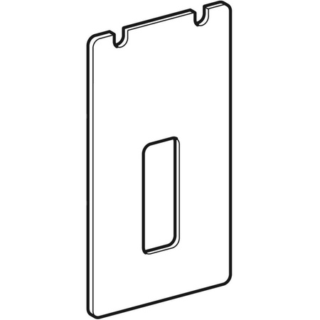 Otwór rewizyjny do baterii stojących, do modułu sanitarnego Geberit Monolith do umywalki: Umbra / Szkło