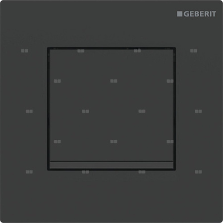 Przycisk uruchamiający Geberit typ 30 do zaworu spłukującego do pisuarów z pneumatycznym uruchamianiem spłukiwania, czarny mat