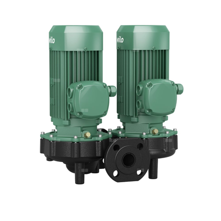 Pompa obiegowa WILO VeroTwin-DPL 40/160-0,37/4 typu in-line z silnikiem znormalizowanym 50 Hz, moc silnika 0.37kW 1.06 A 1450 obr/min, wlot Kołnierz DN 40