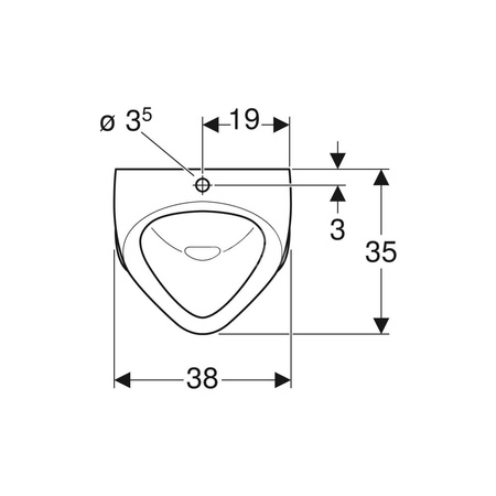 Króciec przyłączeniowy Geberit do pisuarów