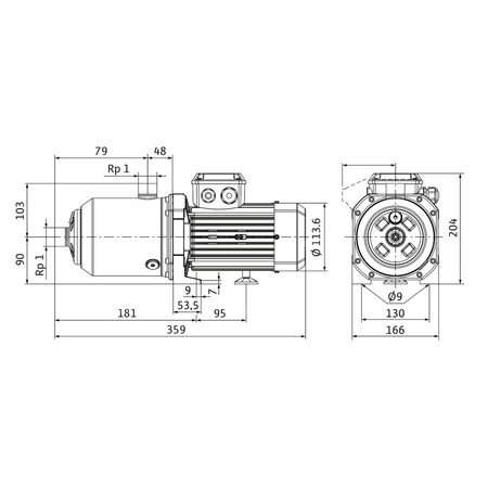 Wilo-Medana CH1-L.402-1/E/F/10T wysokociśnieniowa pozioma pompa do wody