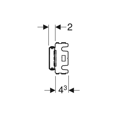 Uchwyt mocujący Geberit