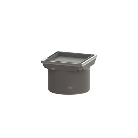Kratka KESSEL kwadratowa ze stalowai nierdzewnej 110x110mm do wpustu