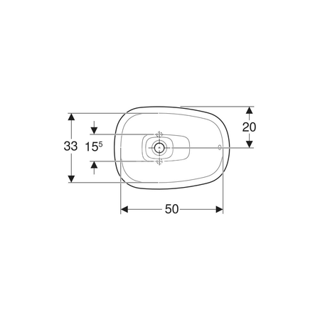 Elementy mocujące Geberit do umywalki stawianej na blat