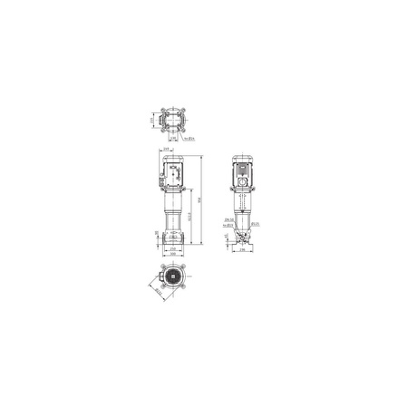 Wilo-Helix V 1605-1/16/E/KS/400-50 pompa wysokociśnieniowa pionowa z króćcami Inline