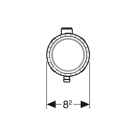 Spłukiwanie higieniczne Geberit Rapid, bez syfonu
