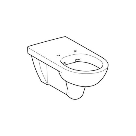 Deska sedesowa Geberit Selnova Comfort bez barier, antybakteryjna, mocowanie od góry: Wolne opadanie=Nie, Zawiasy wypinane=Nie, Mocowanie=Od góry, Biały