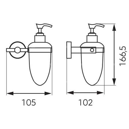 MEPHISTO dozownik na mydło, chrom