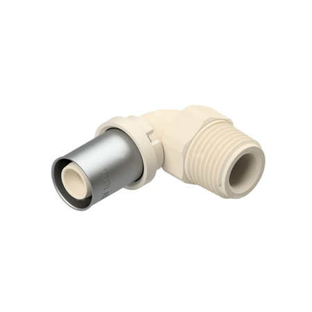 Kolano zaprasowywane 90' QIK, PPSU, 1'' x 32 mm (GZ x złącze zaprasowywane)