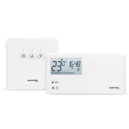 AURATON Pavo SET - Tygodniowy, bezprzewodowy regulator temperatury ze sterownikiem urządzenia grzewczego (zestaw)
