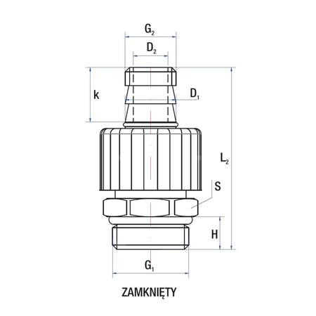 Zawór spustowy RUMET Mosiądz 1/2''
