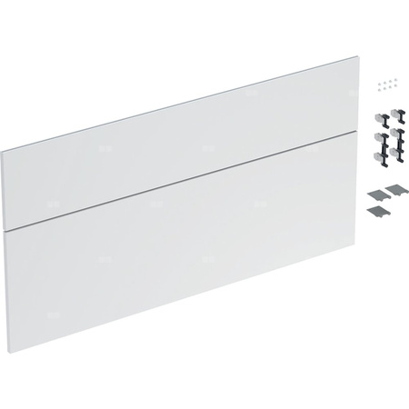 Zestaw frontów szuflad (2 szt.) do dolnej szafki pod umywalkę GEBERIT iCon, kol. biały matowy szer.1200 mm