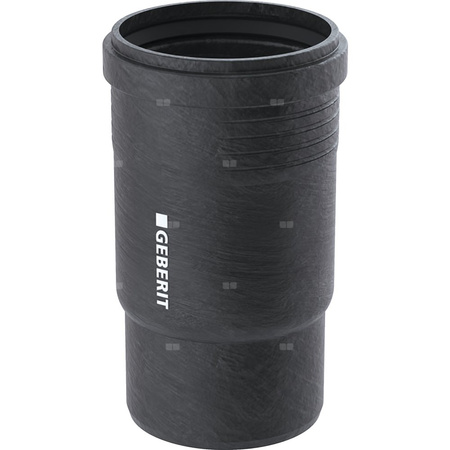 Kielich kompensacyjny GEBERIT Silent-Pro, PP mx / PP mx (czarny), 90 mm (mufa wciskowa x końcówka wciskowa), 20.2 mm, do kanalizacji