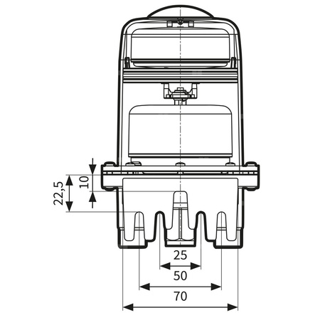 Odpowietrznik automatyczny AFRISO Flow-Control 3/K HT GW cynkowy fi 3/4''x1/4''