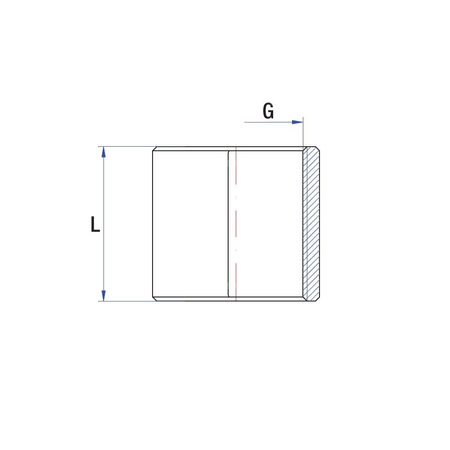 Mufa RUMET mosiądz 1 1/2'' x 1 1/2'' (GW), 40 mm