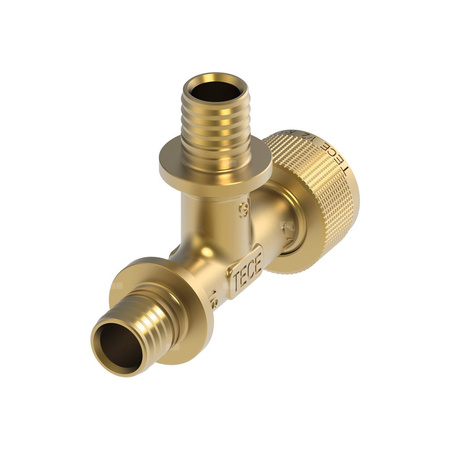 Szybkozłącze, trójnik przelot z brązu 16 x 16 x 1/2"