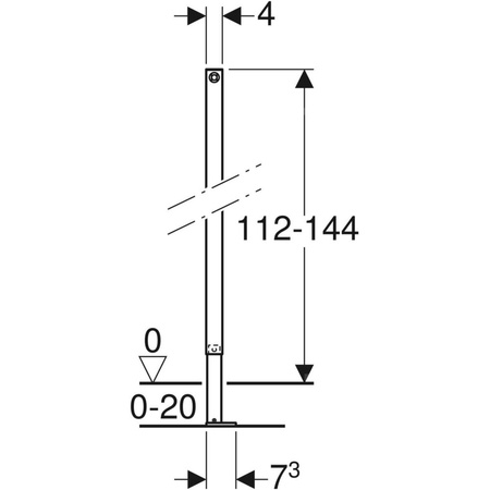 Element konstrukcyjny Geberit Duofix, H112-144