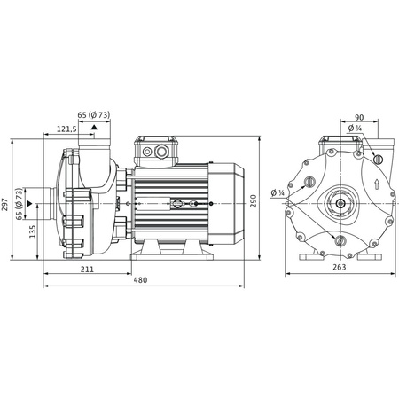Wilo-BAC 70-135/3/2-DM/R-2-EC pompa obiegowa blokowa