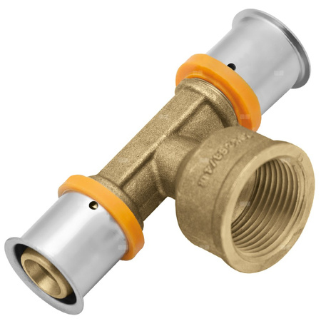 Trójnik mosiężny GW ultraPRESS - 25 Rp1/2"