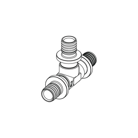 Trójnik TECE flex brąz 40 GZ