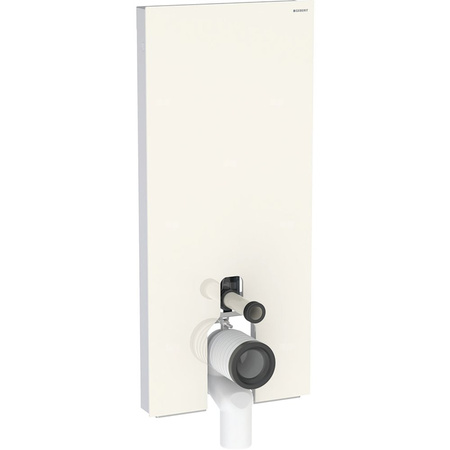 Moduł sanitarny do WC stojącego GEBERIT Monolith Plus, 1140 mm x 505 mm x 106 mm, front: sand, bok: aluminium