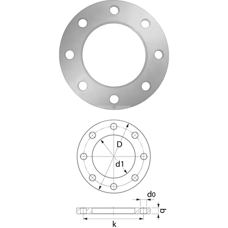 Kołnierz stalowy PN16 - 63 DN50