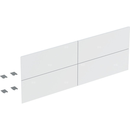 Zestaw frontów szuflad do dolnej szafki pod umywalkę z czterema szufladami GEBERIT ONE, kol. biały matowy