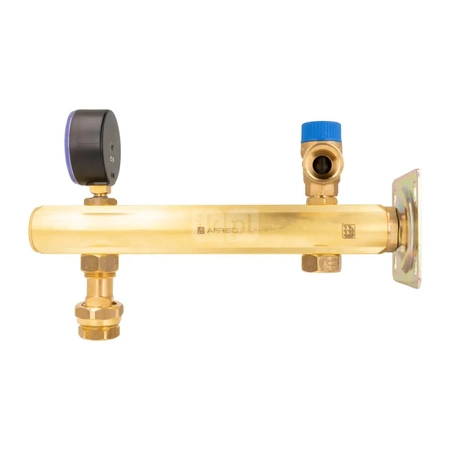 Zespół przyłączeniowy AFRISO BSB 3/4'' GW x szybkozłącze, max. 6 bar + wskaźnik ciśnienia