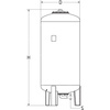 Naczynie wzbiorcze stojące PNEUMATEX (IMI HYDRONIC) Statico SG 1500.10, pojemność 1500 l, 10 bar / 120'C, kolor niebieski, do instalacji chłodn.solar.C.O.