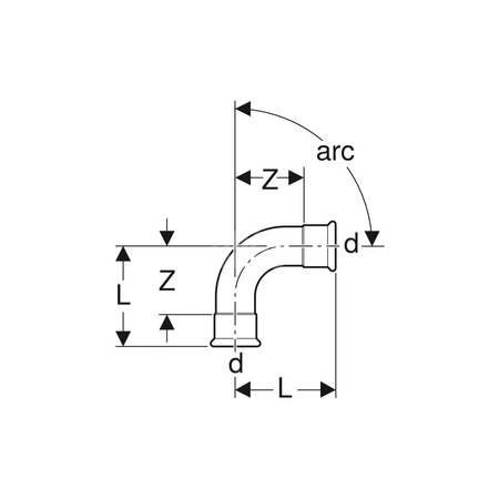 Uszczelka Geberit Mapress FKM, niebieska d18