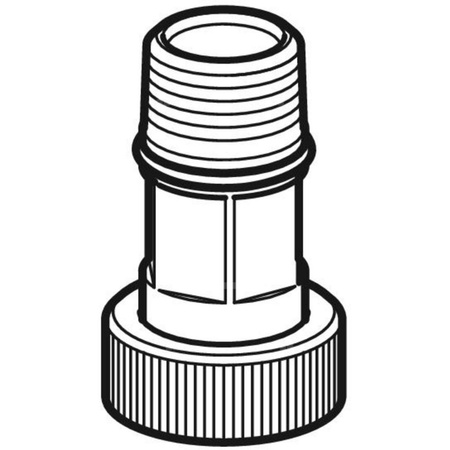 Nypel przyłączeniowy Geberit prosty, do zaworu spłukującego do pisuarów