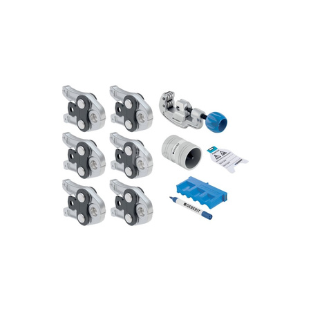 Walizka do szczęk zaciskowych GEBERIT Mapress tworzywo sztuczne, kolor niebieski