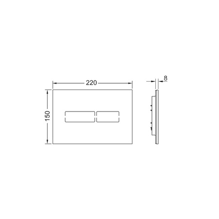Przycisk spłukujący do stelaża (Elektroniczny) TECE lux mini szkło, kolor biały