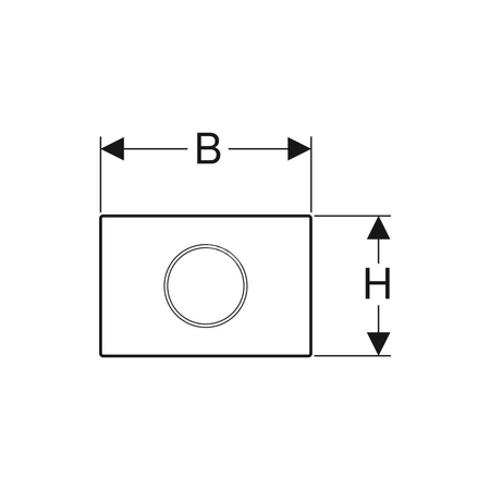 Płytka ochronna Geberit do systemu spłukiwania WC z elektronicznym uruchamianiem spłukiwania