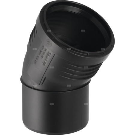 Kolano 30' GEBERIT Silent-PP, PP / PP, 50 mm, DN 50 x 50 mm x DN 50 (końcówka wciskowa x mufa wciskowa), (głębokość: 11 mm) z uszczelką