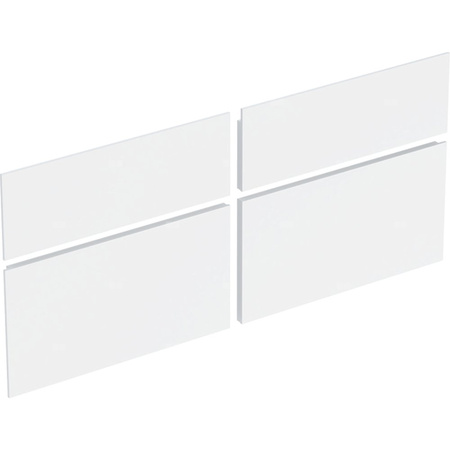 Zestaw frontów szuflad do dolnej szafki pod umywalkę GEBERIT Xeno², kol. biały szer.1200 mm