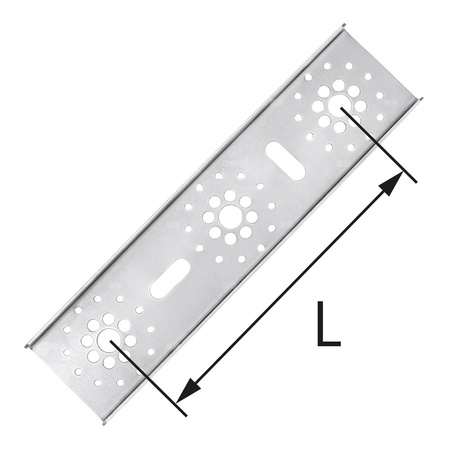 Płytka montażowa metalowa podwójna ultraLINE L = 80, 150 mm