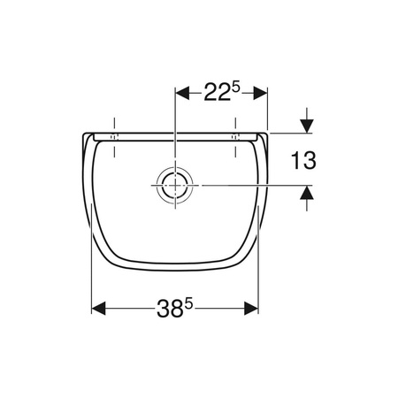 Zabezpieczenie krawędzi umywalki Geberit Publica