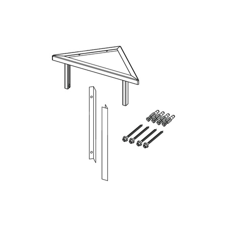 TECEprofil - mocowanie stelaża do ściany masywnej pod kątem 45 stopni