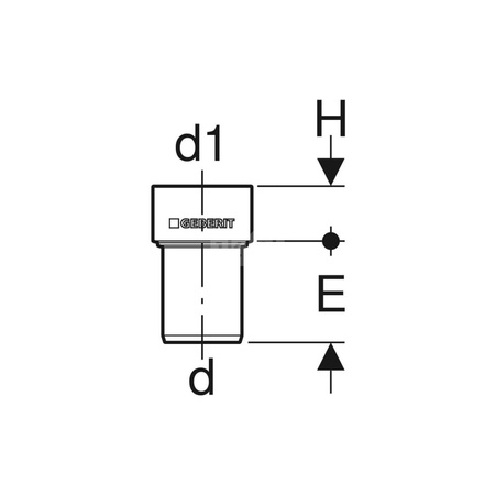 Zaślepka ochronna Geberit Silent-PP d58 58x19 żółta