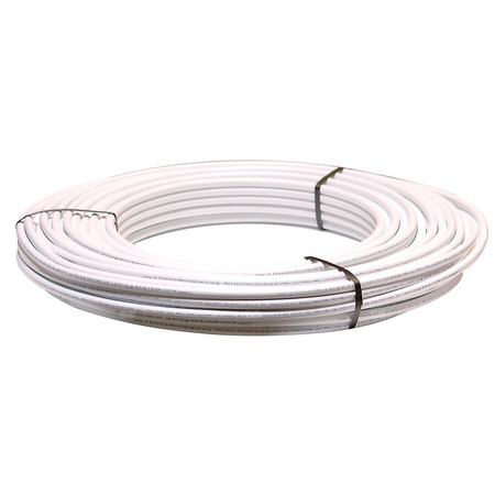 Rura PE-Xc/AL/PE-Xc COMAP MultiSkin4 16 mm x 2 mm, izolacja kolor biały - kręgi 100m wielowarstwowa gładka