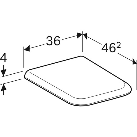 Deska sedesowa Geberit myDay: Wolne opadanie=Tak, Mocowanie=Od góry, Biały / Błyszczący