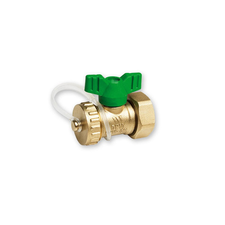 Zawór spustowy PN10 do 160˚C KFE-HAHN 3/4"AG/FL DVGW (10008142) 3/4"AG x 3/4"FL L=44MM
