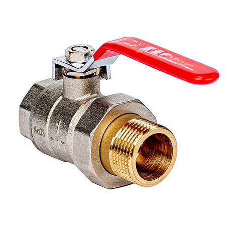 Zawór kulowy wodny z półśrubunkiem 1/2'' STRONG