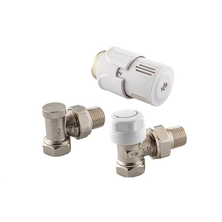 Zestaw termostatyczny grzejnikowy, kątowy