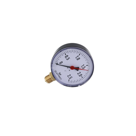 Manometr z rurką Bourdona AFRISO RF grzewczy 0/2,5 bar G1/2B radialne fi 100 mm, kl. 2.5%