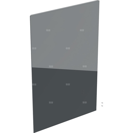 Drzwi do prostokątnej wysokiej szafki z jednymi drzwiami GEBERIT Acanto, kol. lava szkło wys.700 mm szer.450 mm