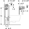 Stelaż podtynkowy Geberit Kombifix do wiszących misek WC, 82 cm, ze spłuczką podtynkową Omega 12 cm